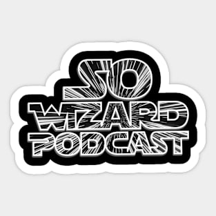 So Wizard Logo Light Speed - Black and White Sticker